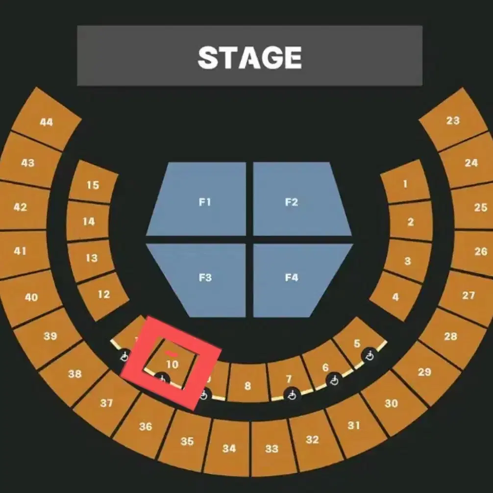 유우리 yuuri 콘서트 5/4 일요일 1층 지정석 10구역 6열