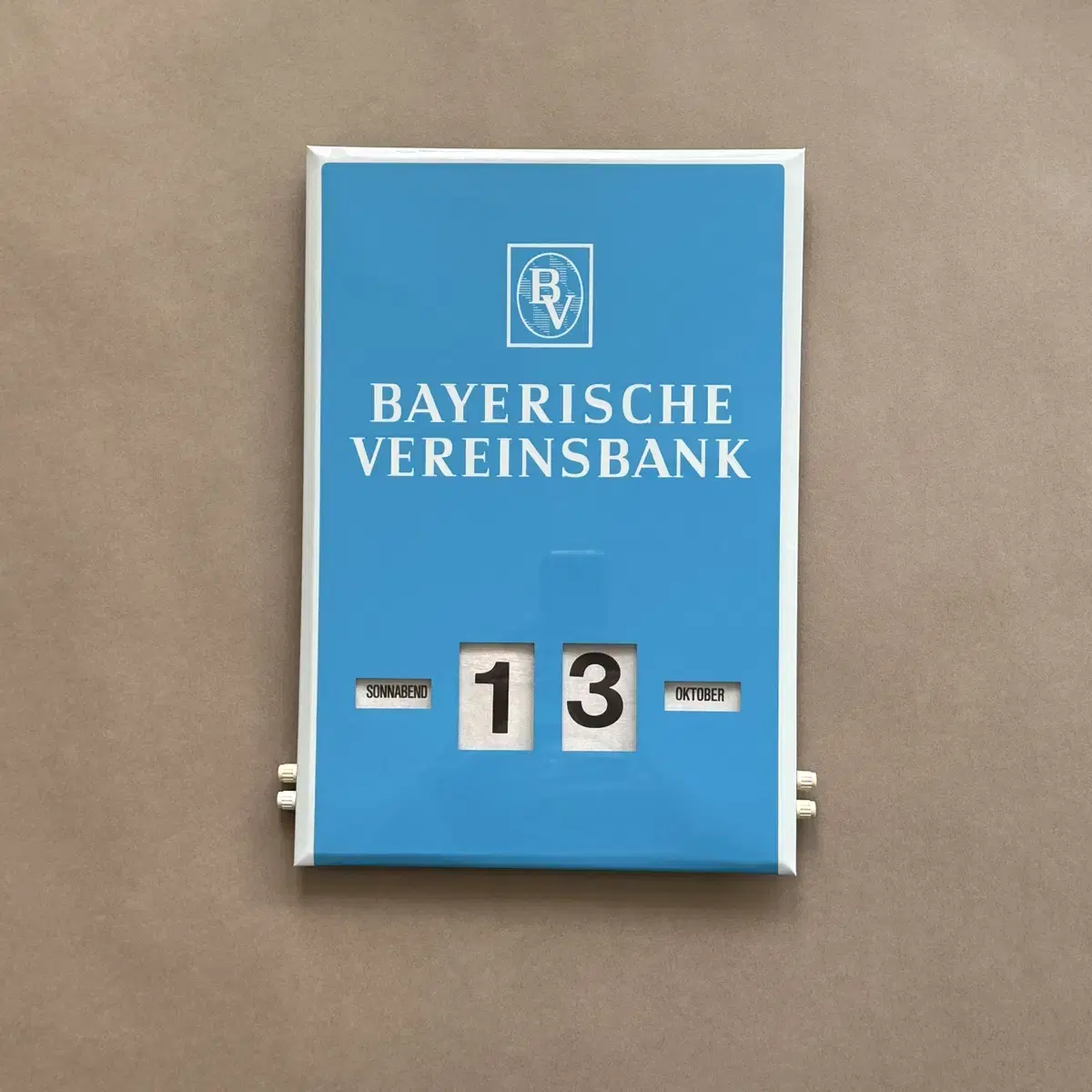 Bayerische Vereinsbank vintage Drehkalen