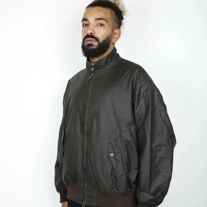 Barbour x Baracuta MA-1 Waxed Harringt