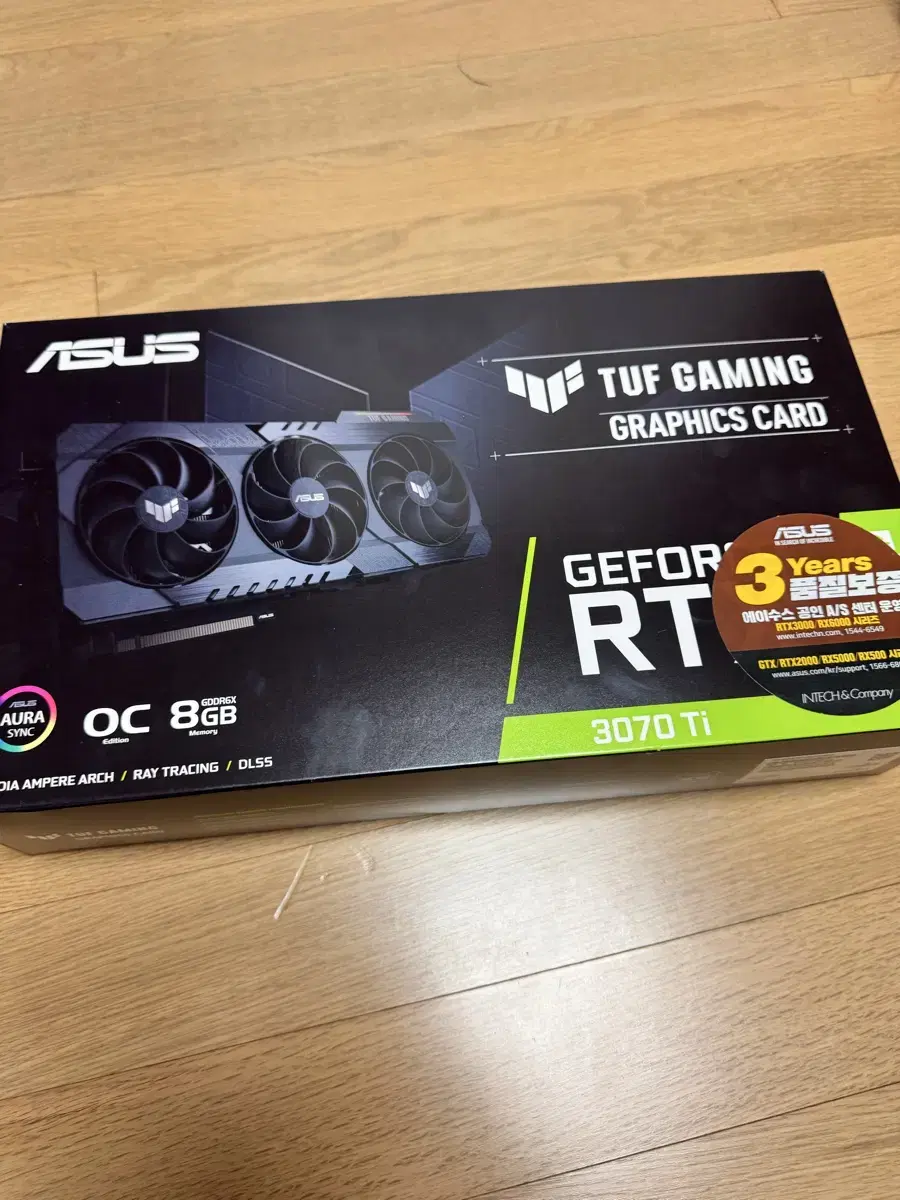 ASUS TUF RTX 3070ti 그래픽카드 판매