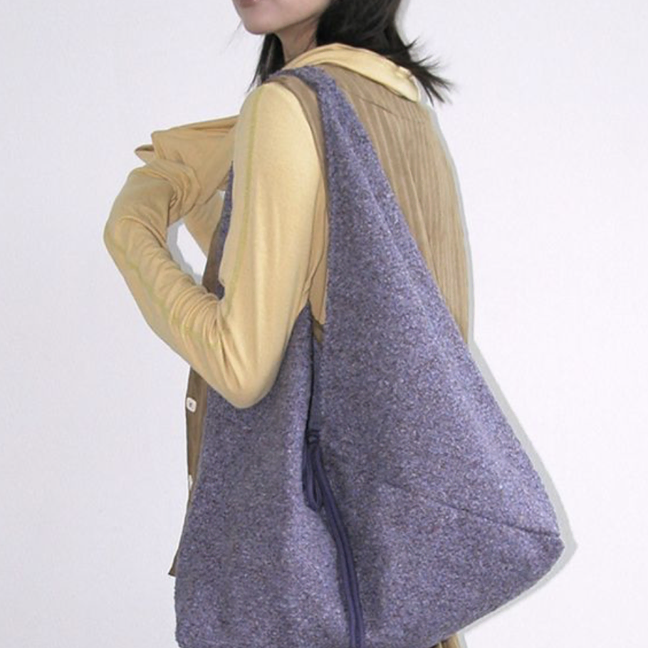 [보르] 숄더백,Jeanne Knit Shoulder Bag_Purple