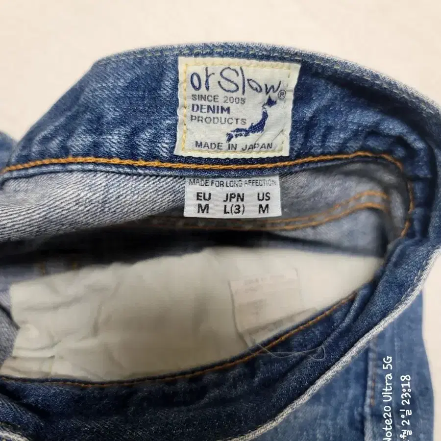 orslow 105 2year wash 3사이즈