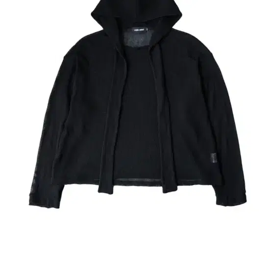 IFEELLUCKY mesh rogue hoodie black