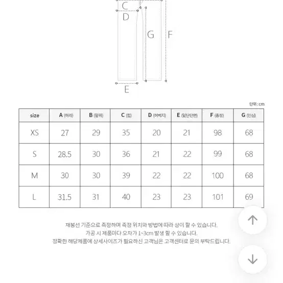 모디핏 부츠컷 청바지