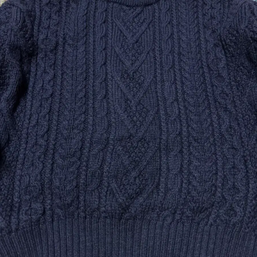 made in UK Fisher man Wool Cable Knit