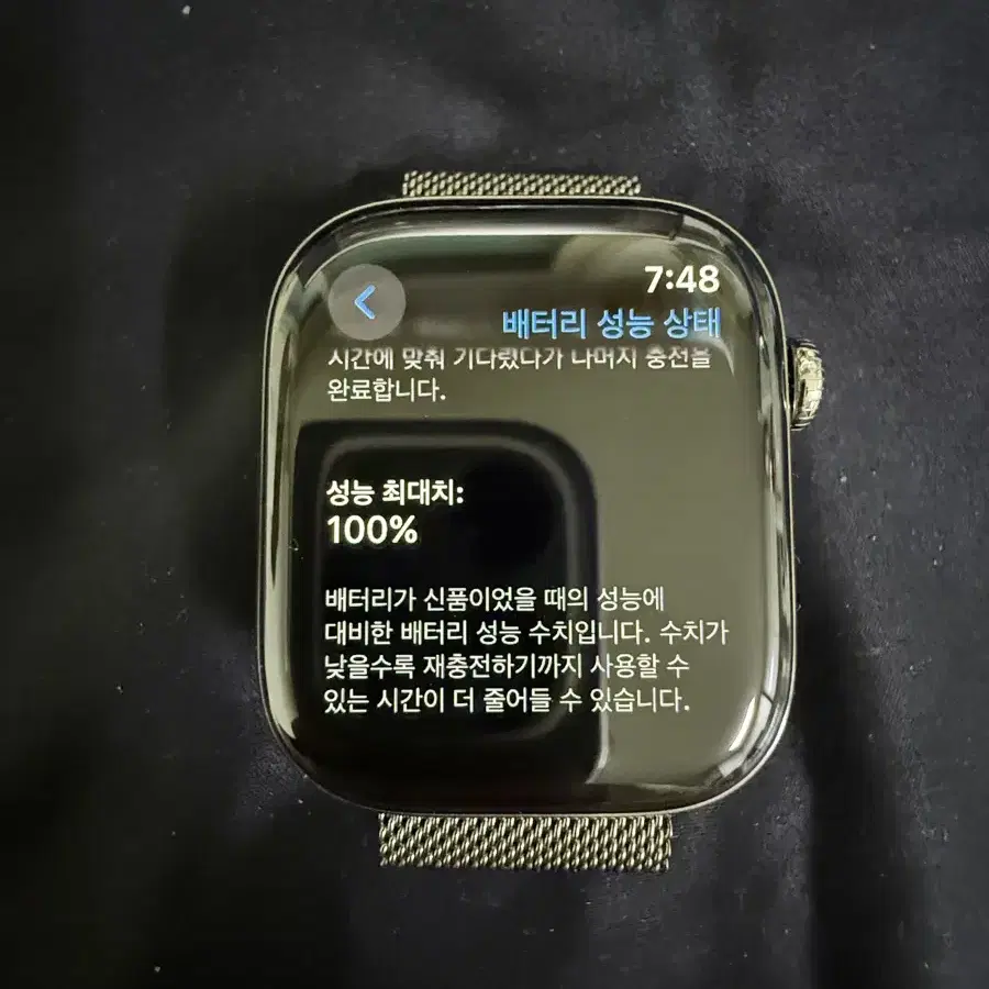 애플워치10 티타늄내추럴 셀룰러46mm