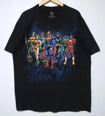 DC 코믹스 저스티스 리그 티셔츠 XL