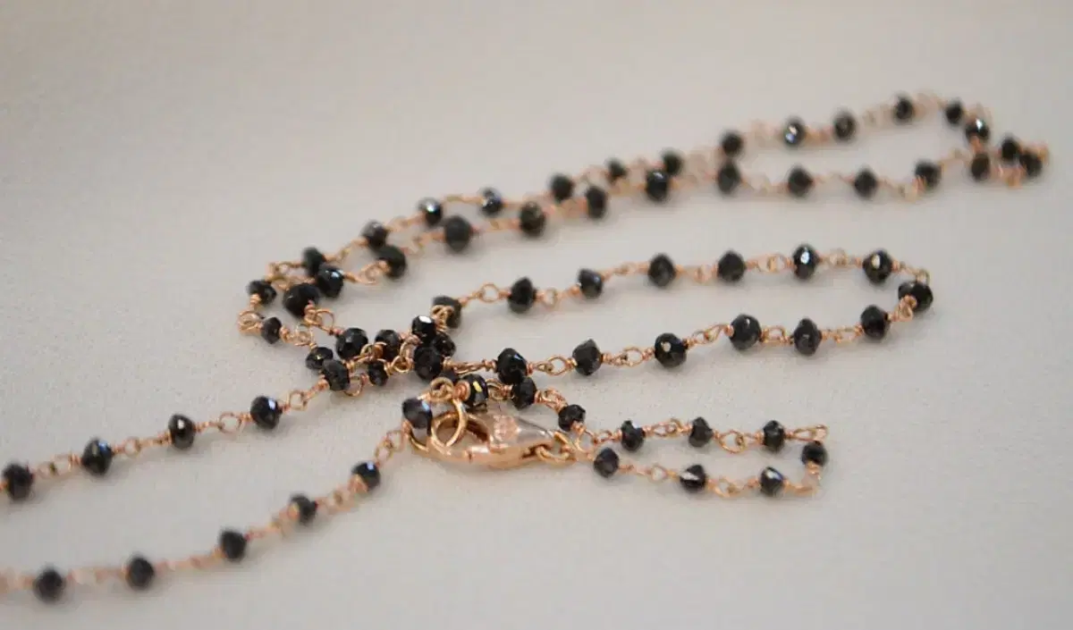 14k black diamond necklace & bracelet