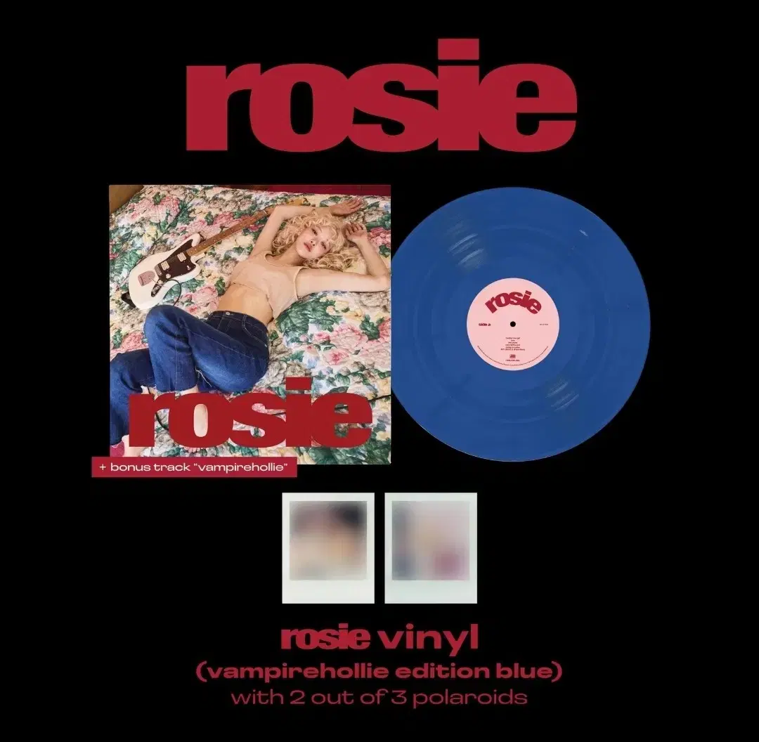 Rose LP 1st album ROSIE (Vampire Edition/Blue Color Edition/Pola Enclosed)