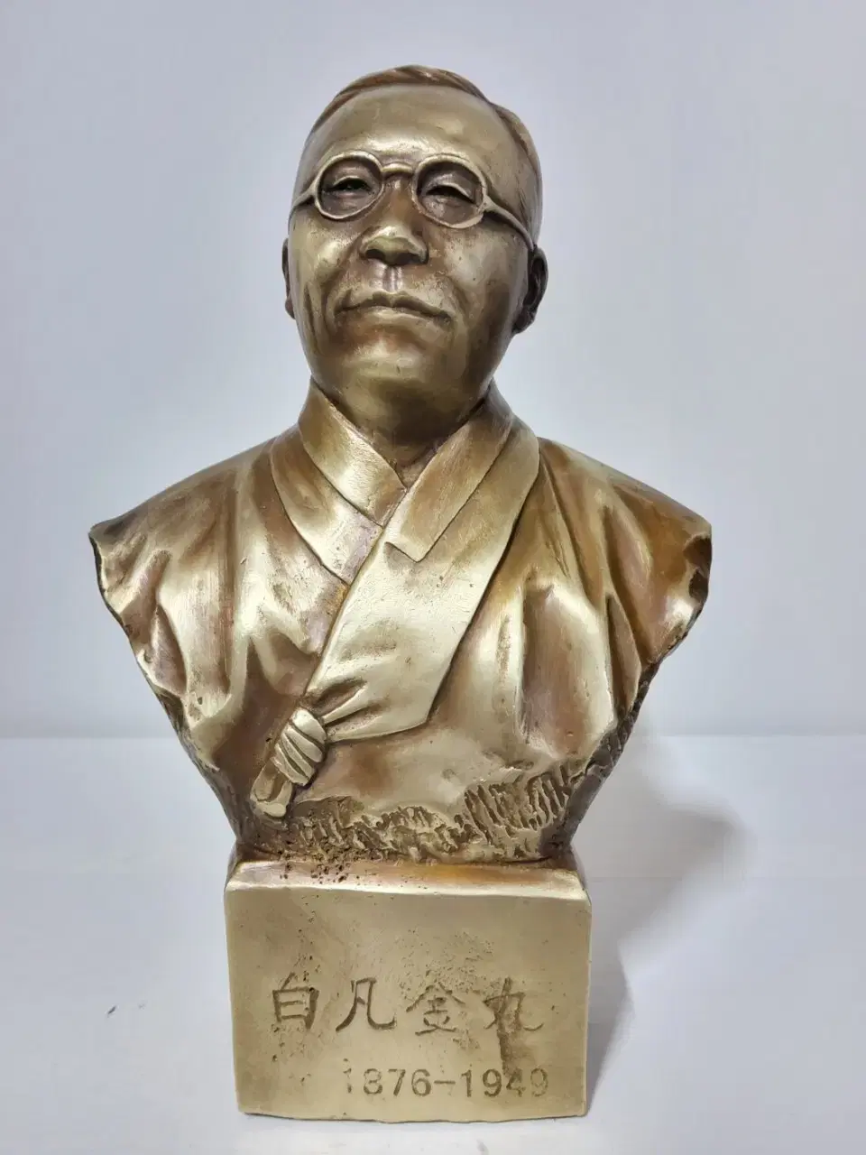 우듬지상회) 황동 김구 높이26cm 무게1.6kg