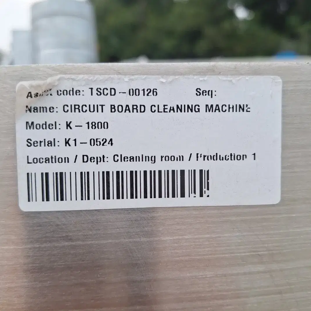 CIRCUIT BOARD CLEANING MACHINE k-1800 회로