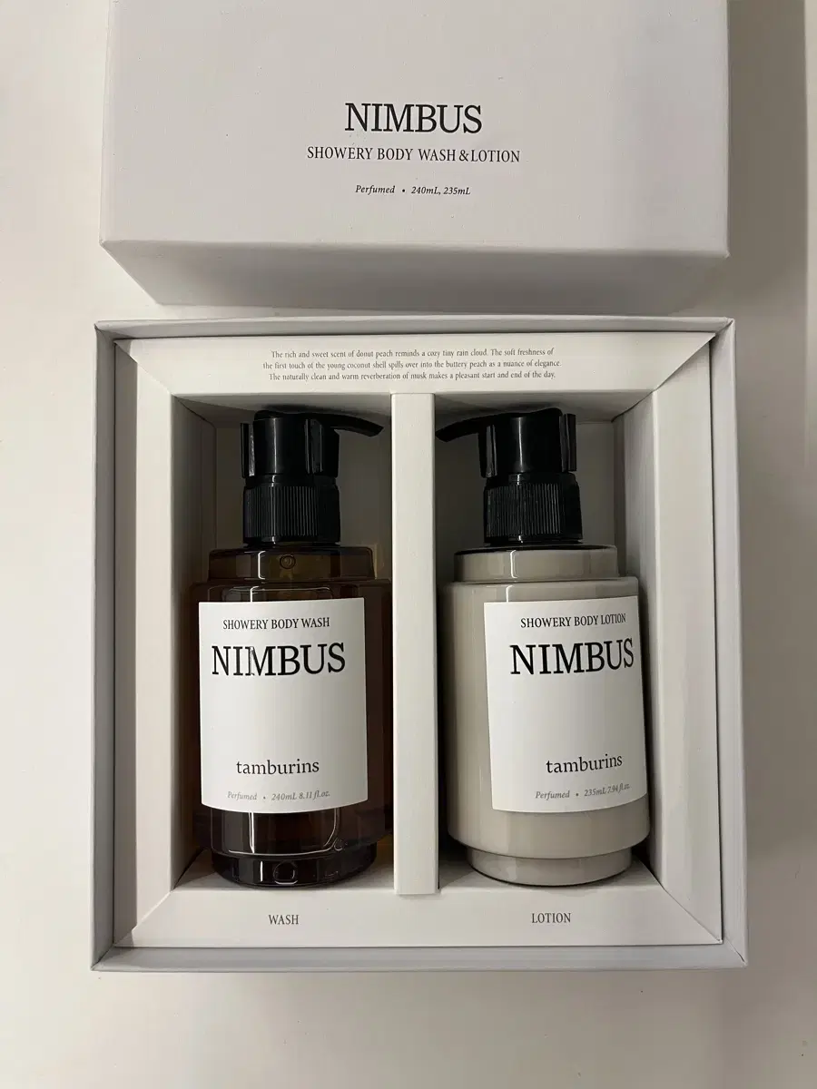 Tambourines Nimbus Body Wash Lotion Set