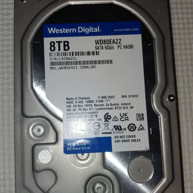 HDD 판매 8T 6T 1T 500G