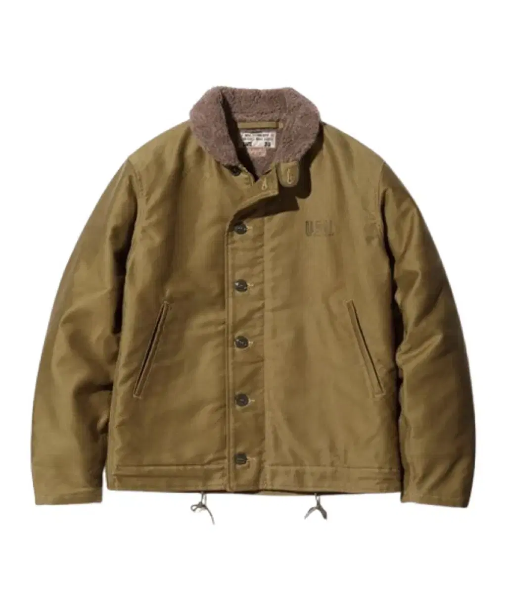 [42/New] Buzz Rickson N-1 Deck Jacket Khaki Demotech