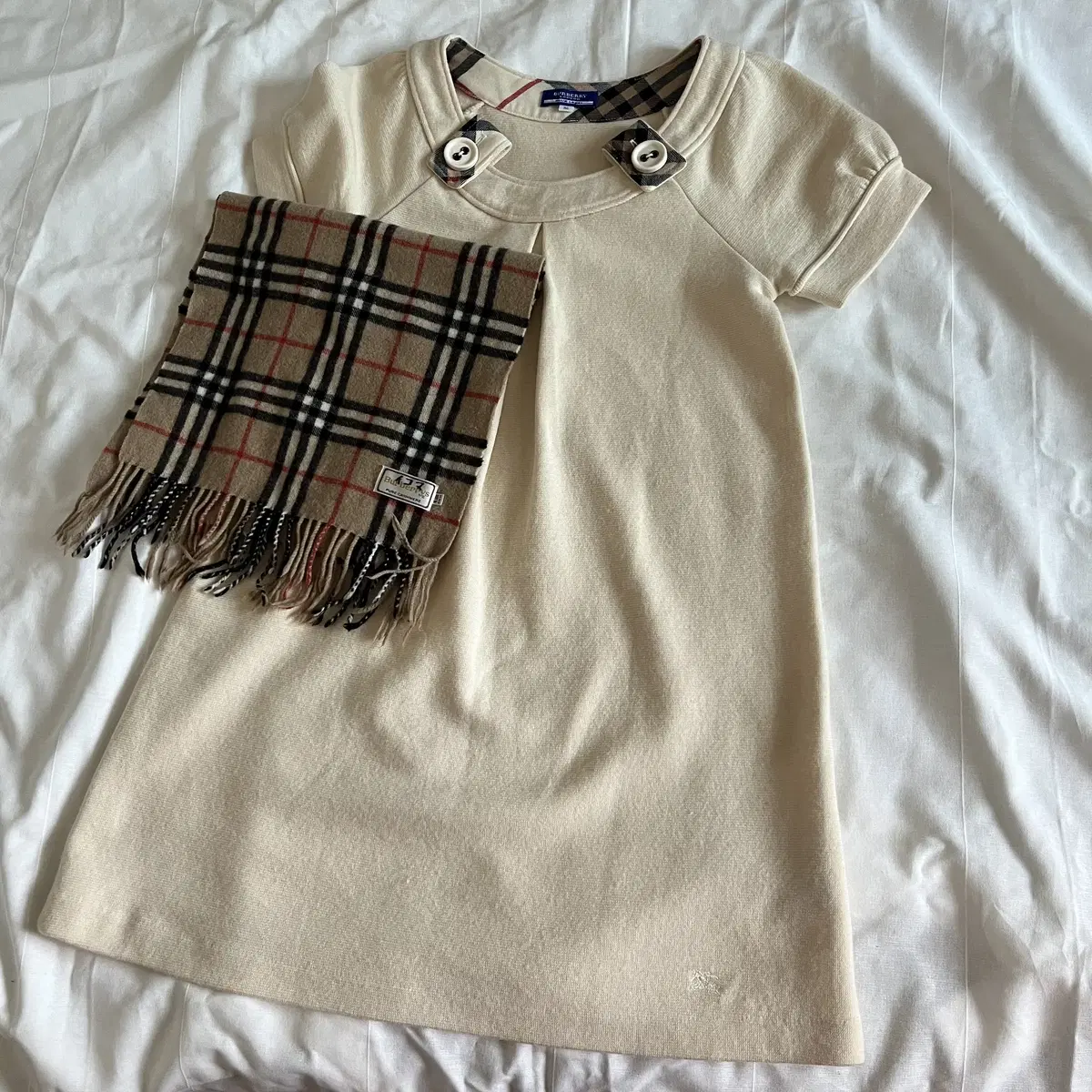 BURBERRY wool 100% knit One Piece 블루라벨