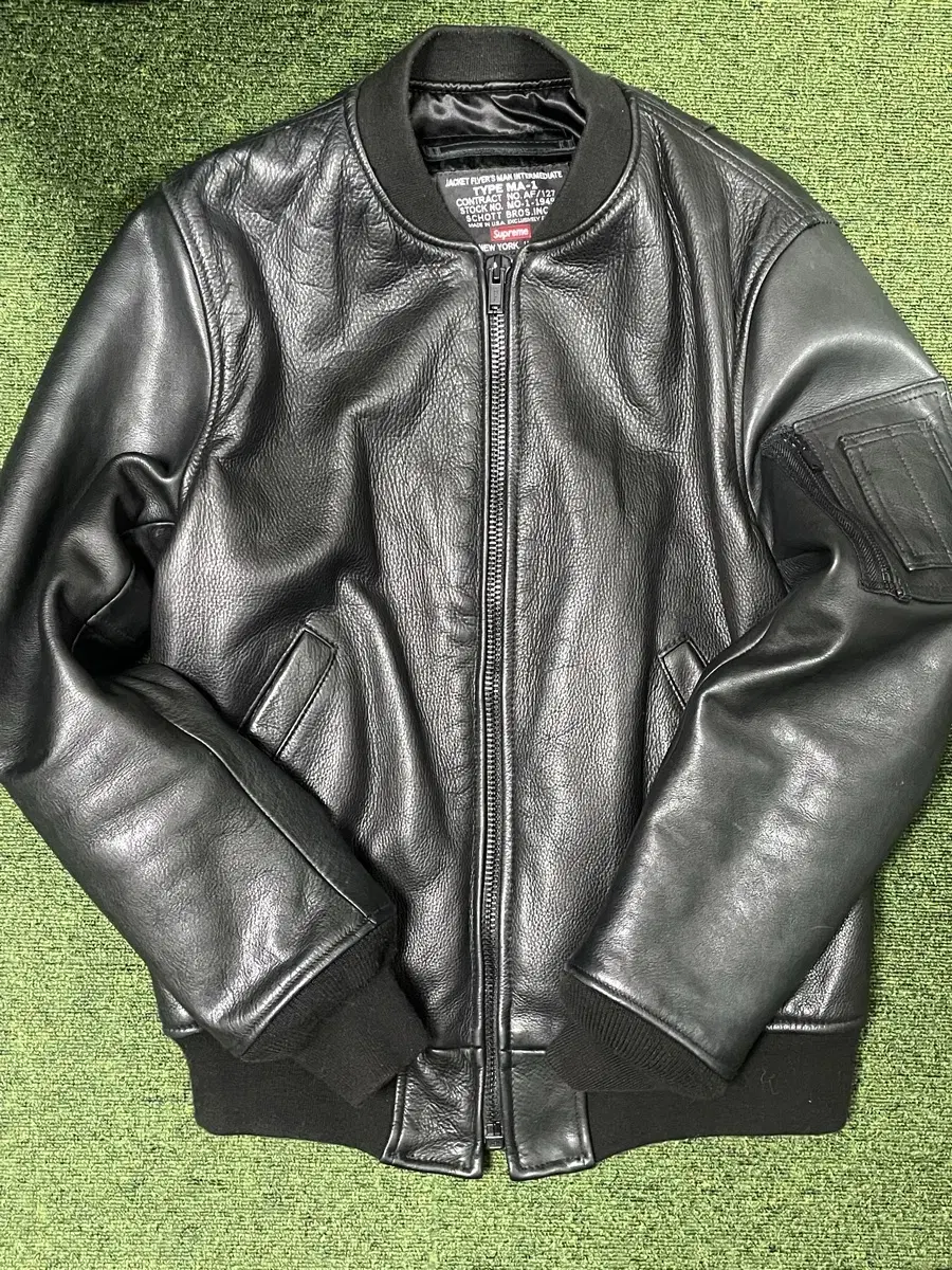 슈프림 스콧 레더 자켓 supreme schott leather