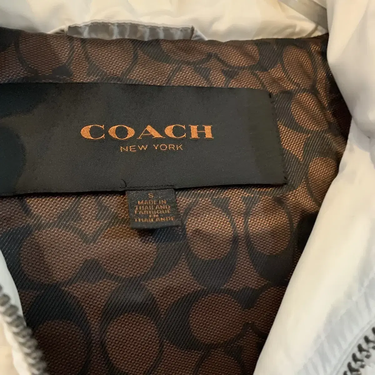 S COACH 코치 덕다운 오리털 후드 푸퍼 패딩 베스트 조끼