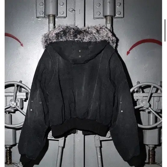 Fur Collar Dual-Sided Bomber Jacket