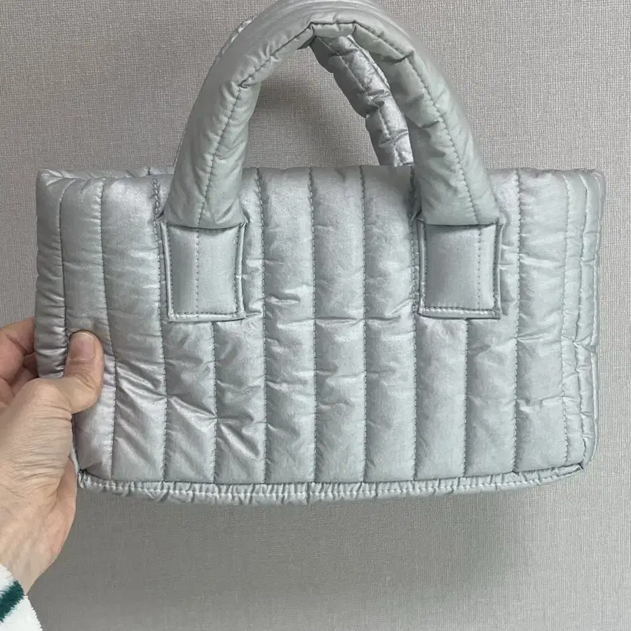 시엔느 미니패딩백 실버 sienne mini padding bag