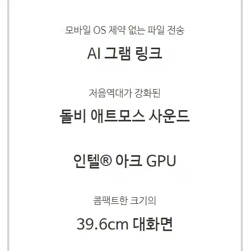 LG gram 15(15Z90S-GP56ML)미개봉