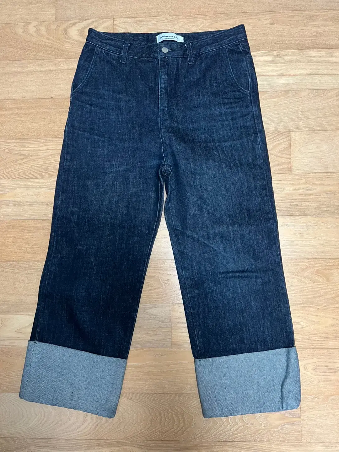 [L] Anderson Belle Denim Pants Roll-Up Denim Pants Jeans