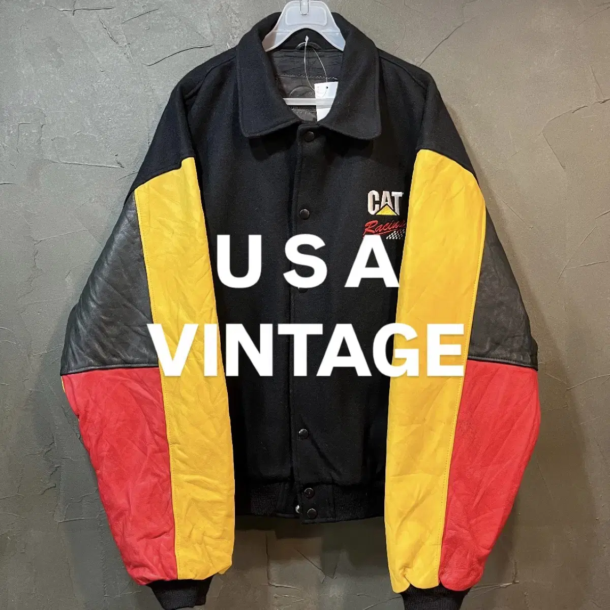 [XXL] USA VINTAGE 가죽 레이싱 자켓