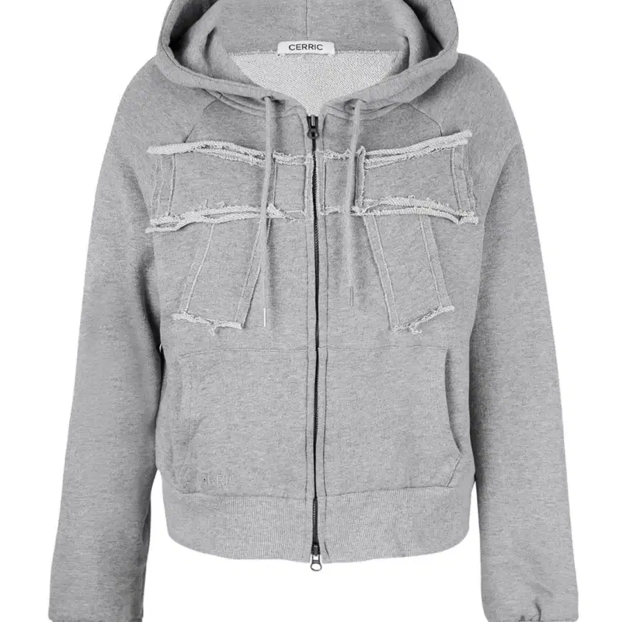 [세릭] BIG RIBBON HOODIE ZIP UP / GRAY