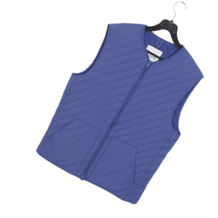 Course Men's S Two-way zipper quilted vest