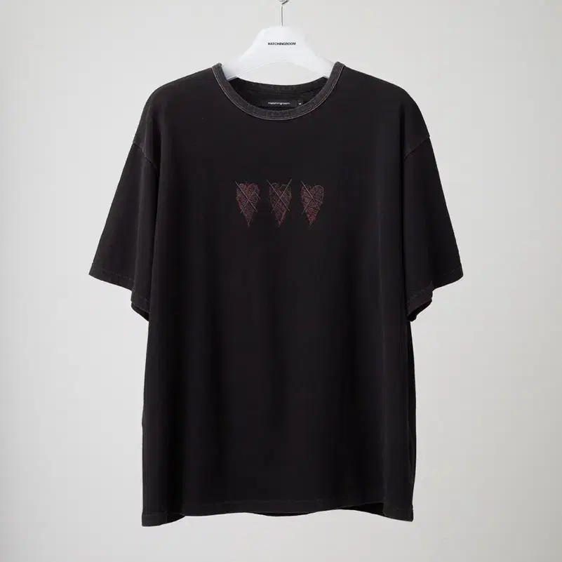 해칭룸 VTG Cartoon Heart Tee Washed Black 판