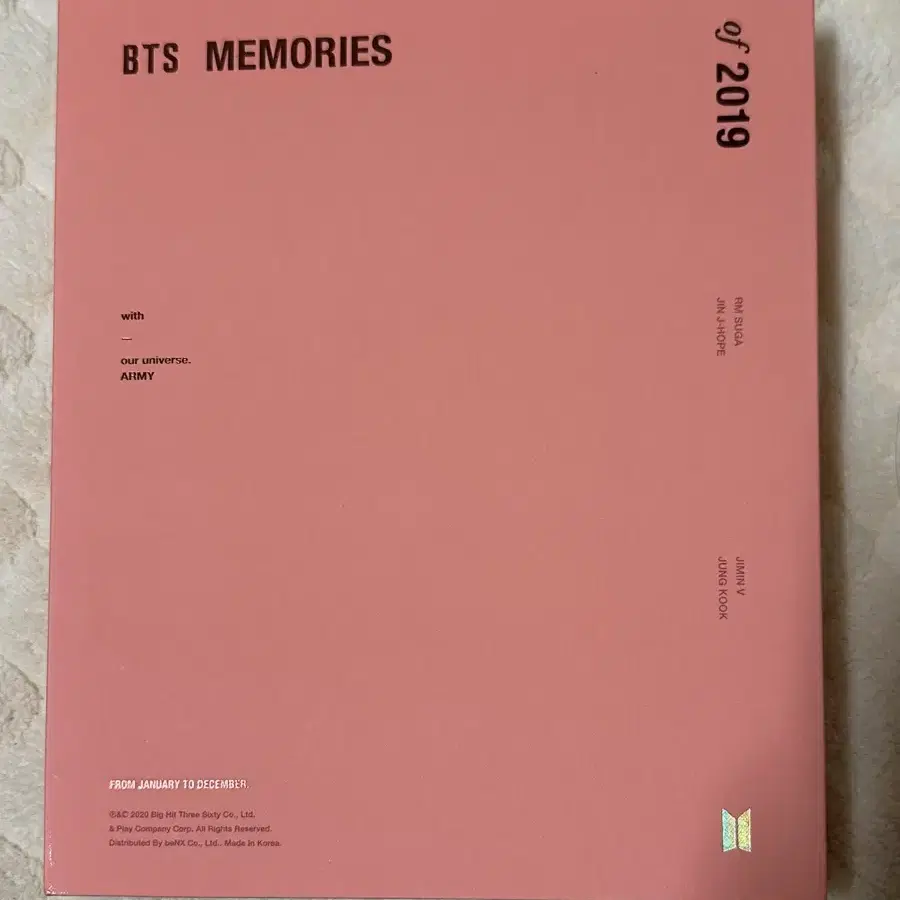 bts 방탄소년단 메모리즈 2019 특전포함