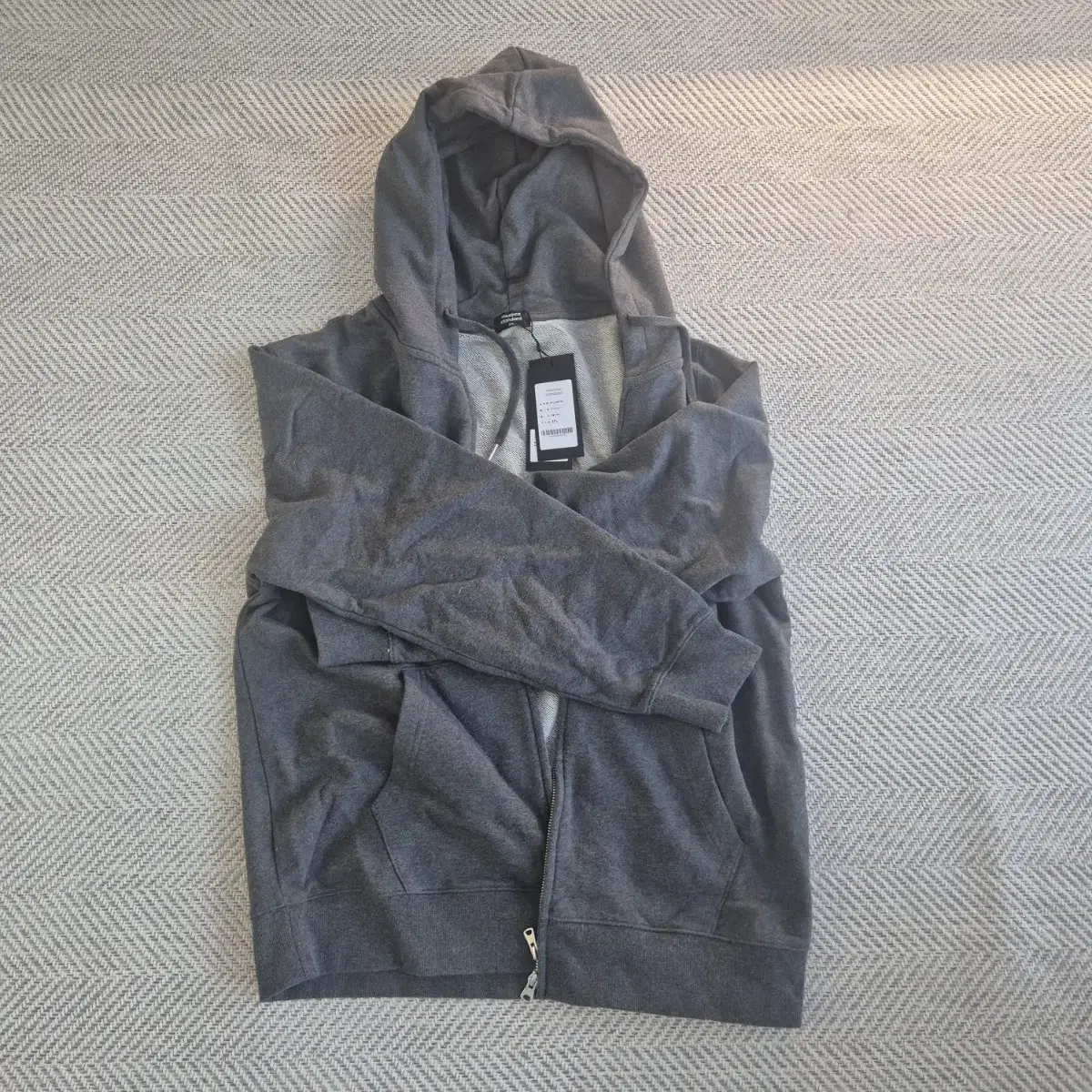 [New products not yet worn] Musinsa Standard Hooded Sweat Zip-Up Charcoal Gray 2XL