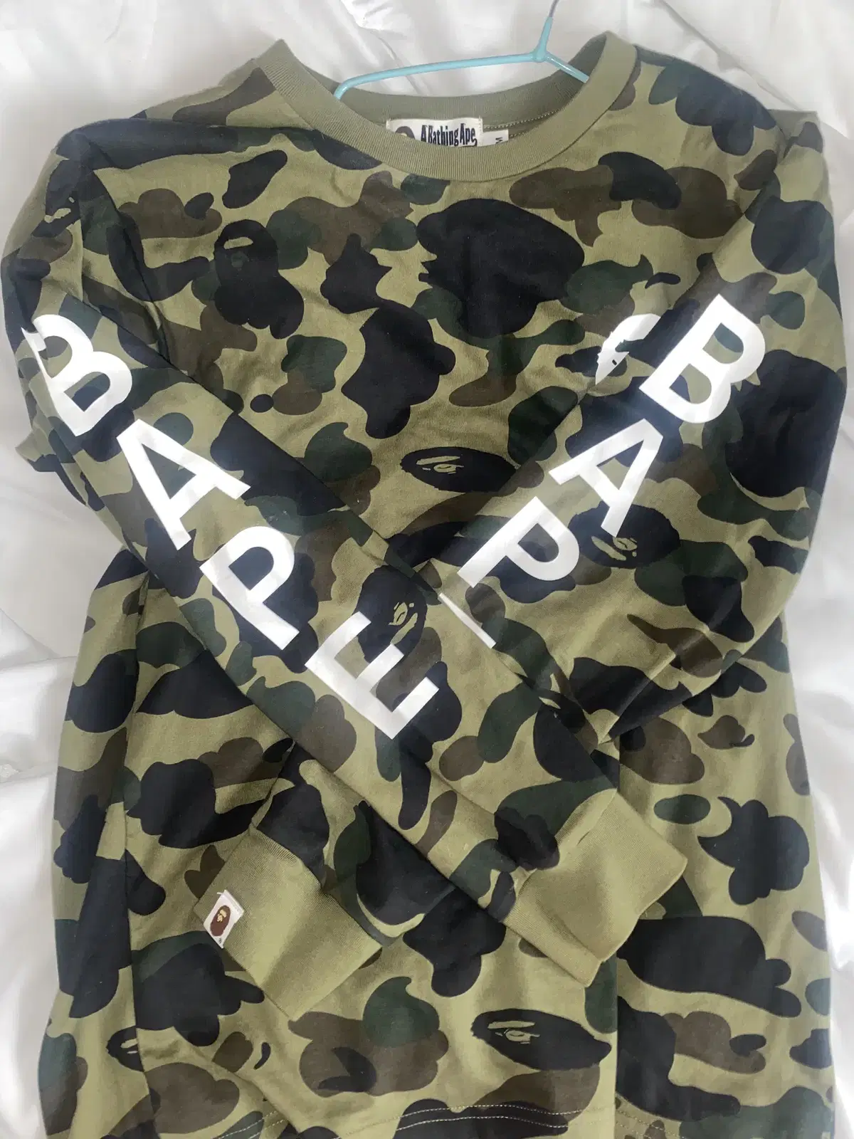 베이프 카모 롱슬리브 M Bape