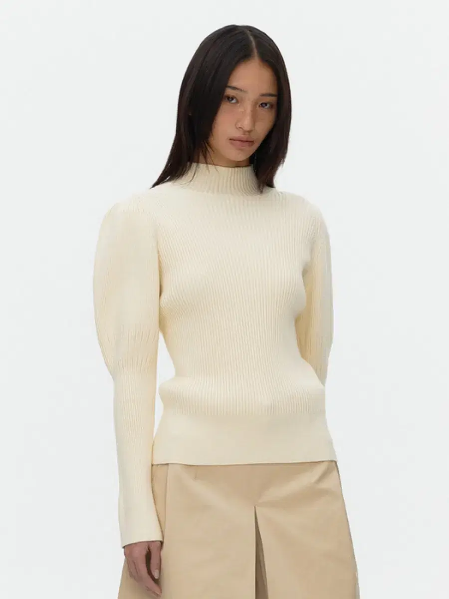 아위 Signature Creme Volume Knit_IVORY