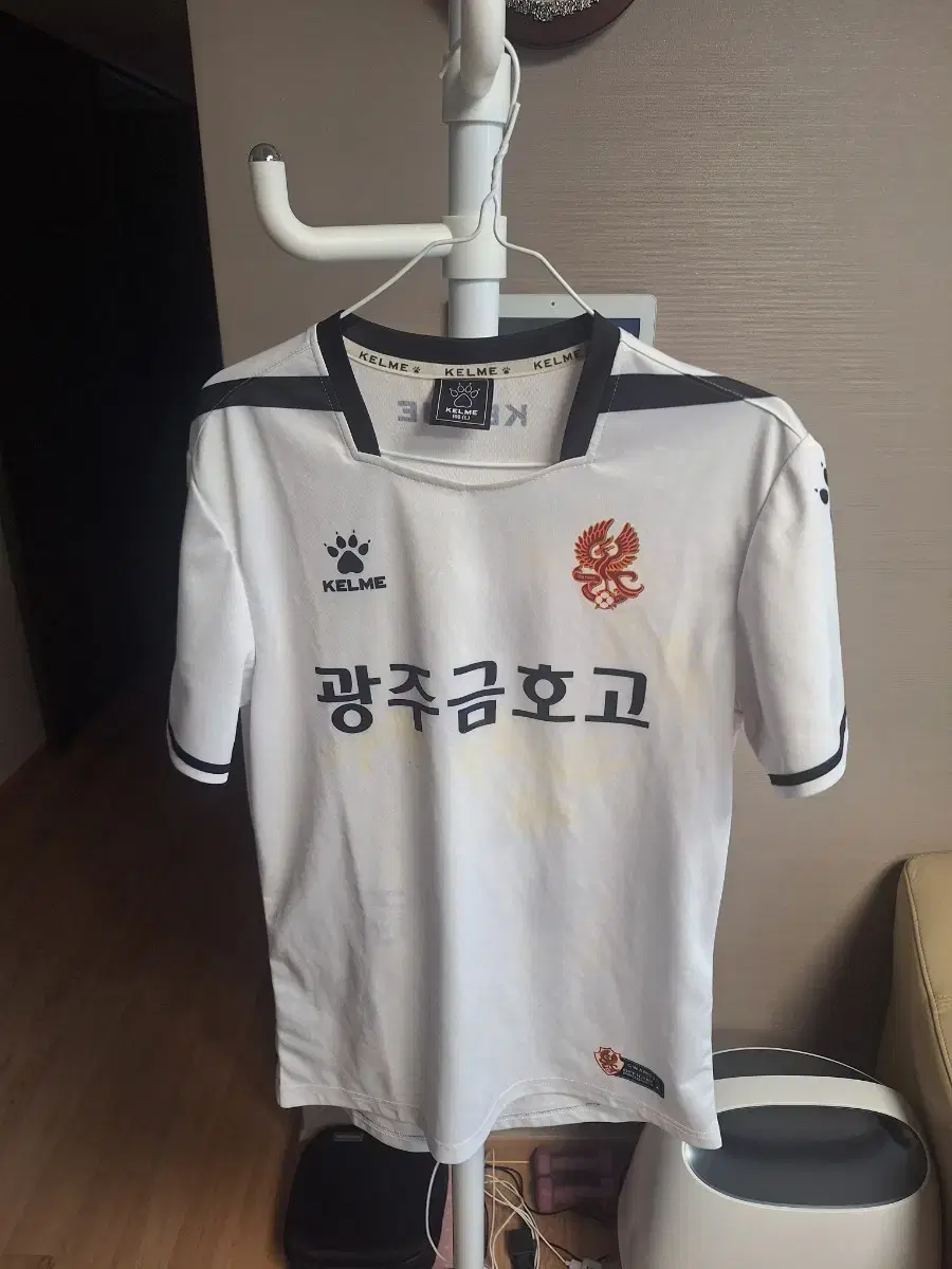 선수지급용 광주fc U18 프로산하 광주금호고 실착 유니폼 L