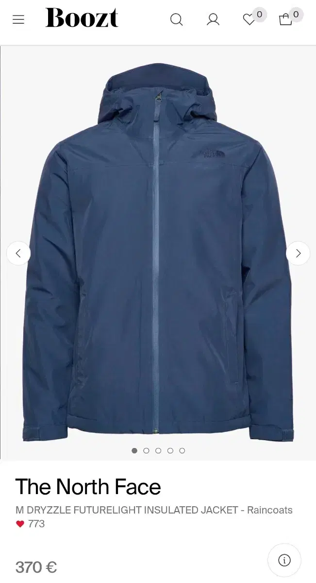 노스페이스 futurelight insulated jacket blue