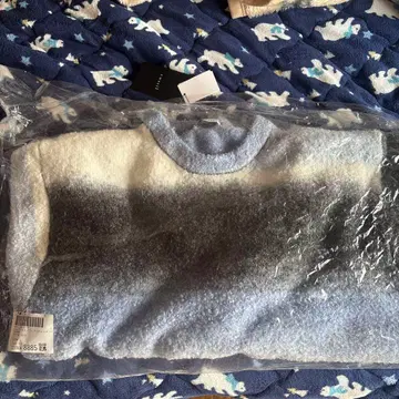 cussil 고기능성 니트 와이드 벌룬 슬리브리스 블루스 스웨터