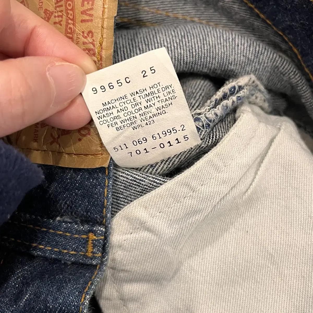 80s Levis 리바이스 701 데님 팬츠 (made in USA)