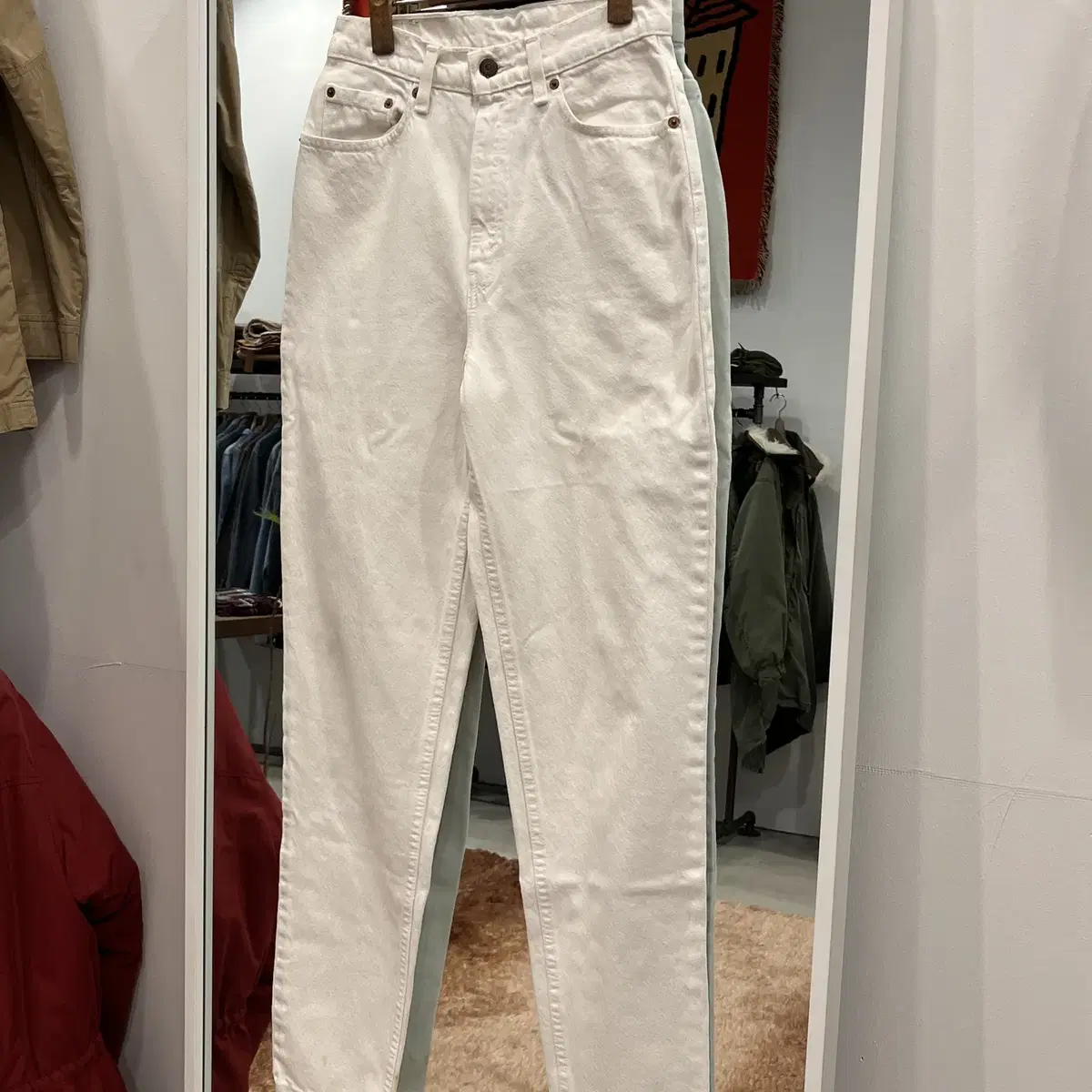 90s Levis 리바이스 521 화이트 데님 팬츠 (27-28inch)