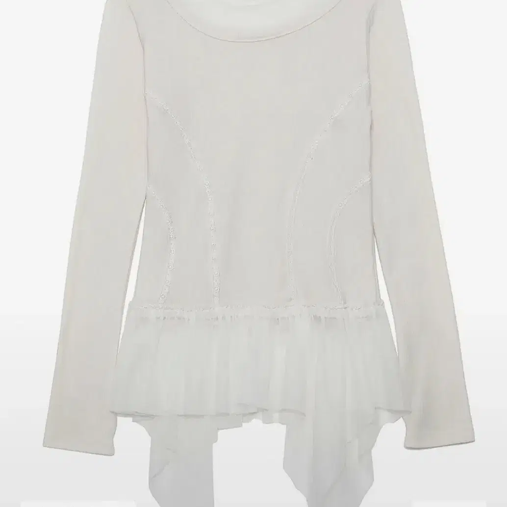 플레어업 Layered Lace Frill Long Sleeve