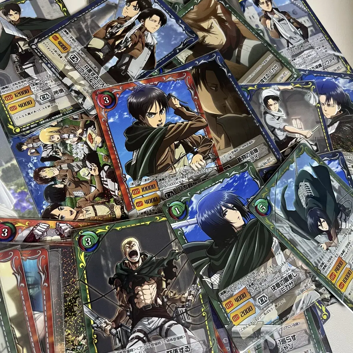 (Bulk) Jinseonggeojin Jinseonggeojin Japanese Game Trading kard Eren Mikasa Lay