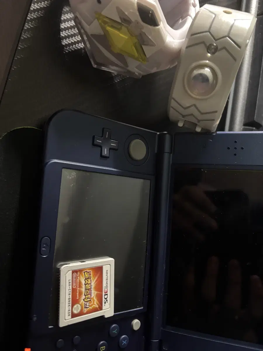 닌텐도 3ds xl 블루컬러 , 팔찌 , 포켓몬 썬 칩 세트