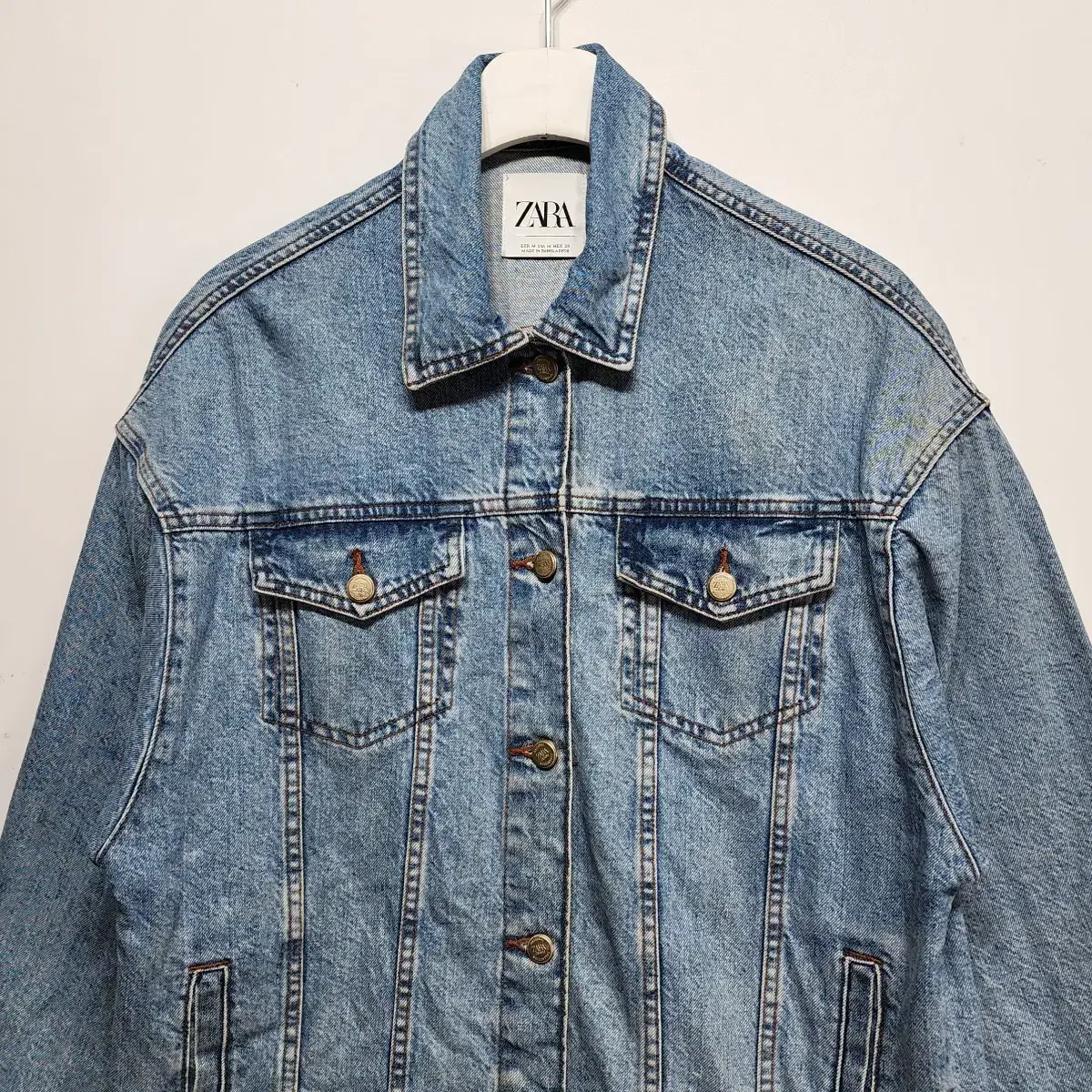 자라 ZARA 데님자켓 청자켓 M