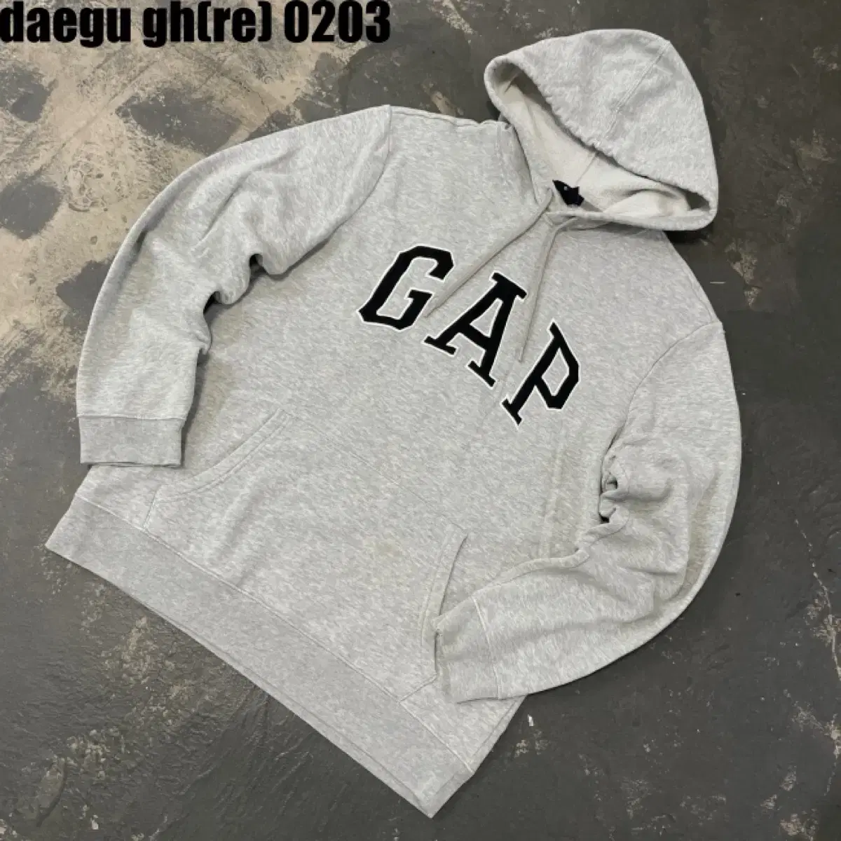 M 갭 GAP 로고 후드