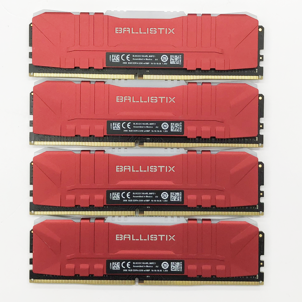 32G) 마이크론 Crucial Ballistix  RGB Red 패키지