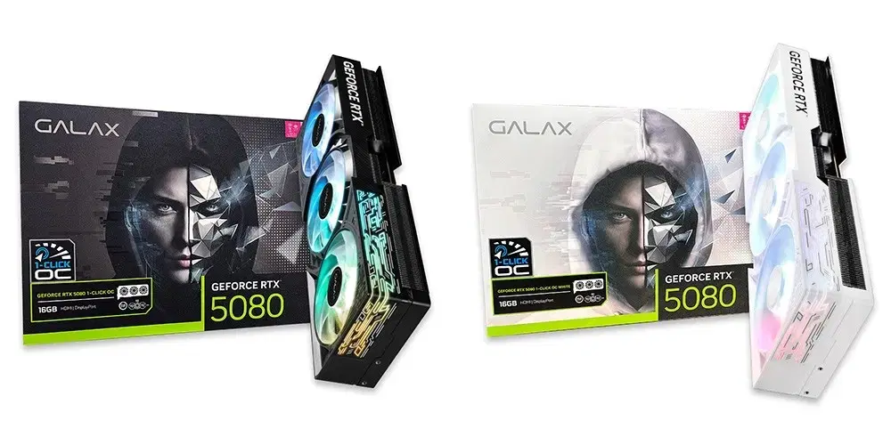 갤럭시 rtx 5080 화이트 그래픽카드 팝니다