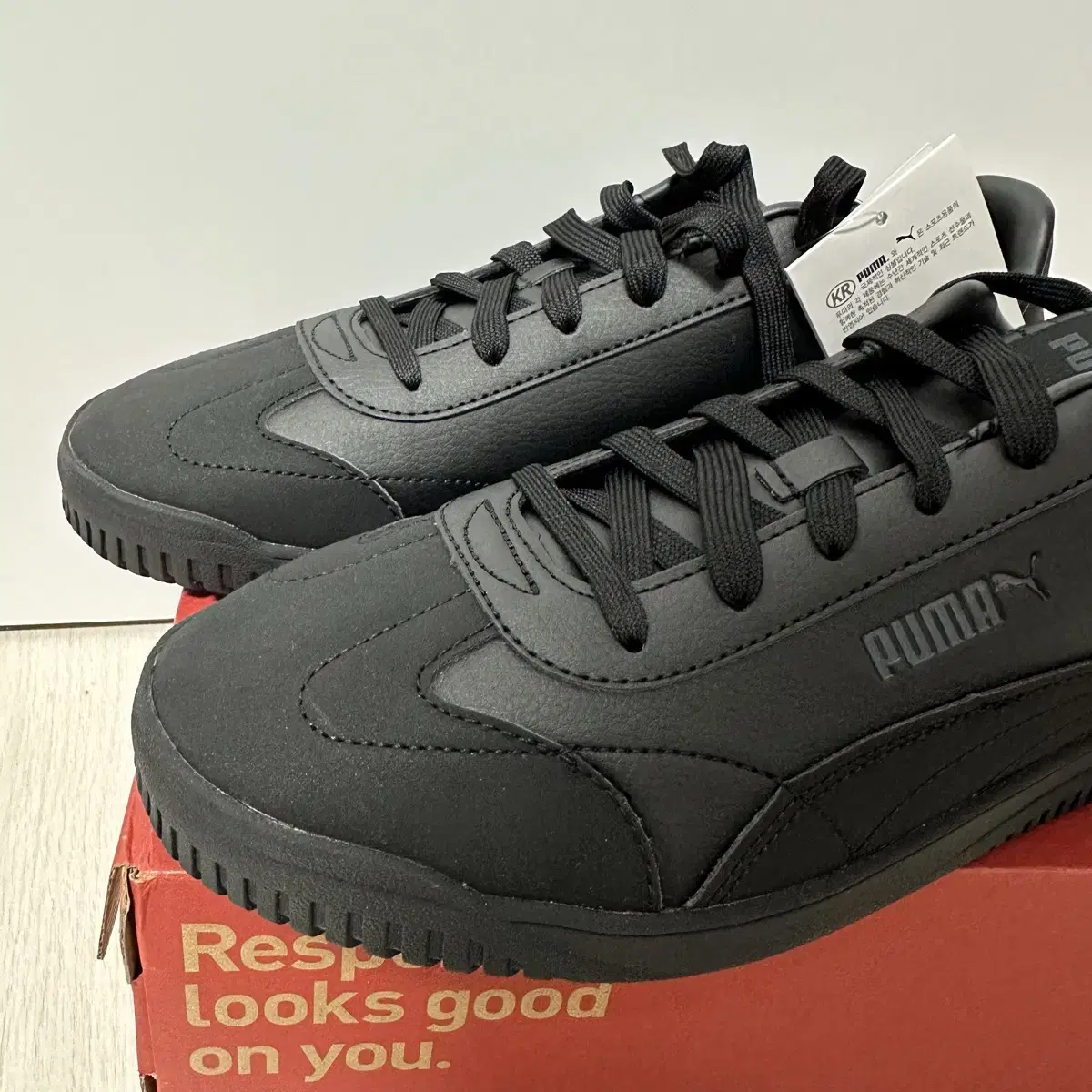 푸마 퓨마 puma 클럽5v5 운동화 올블랙