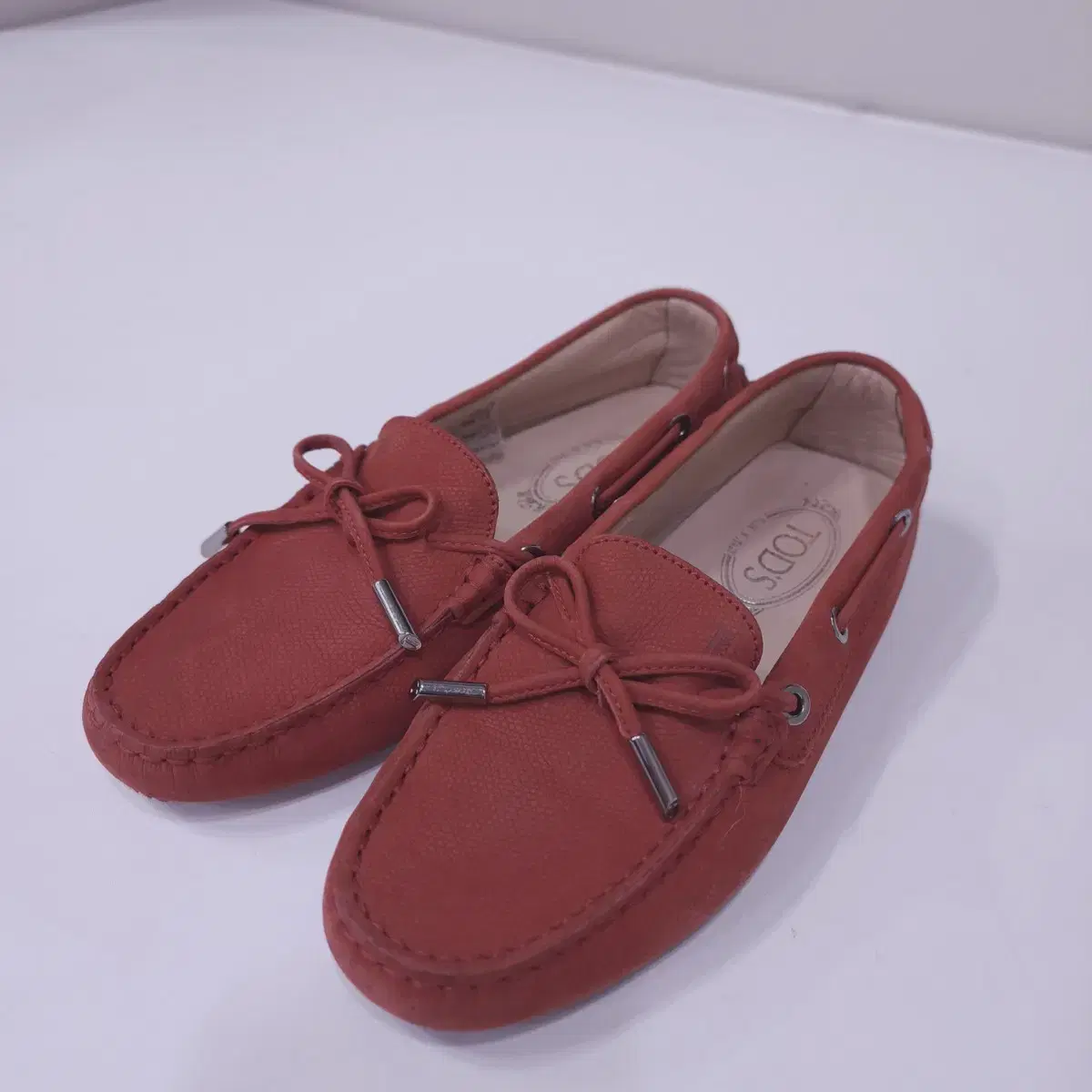 TODS Genuine Women's Leather Suede Driving Shoes -235