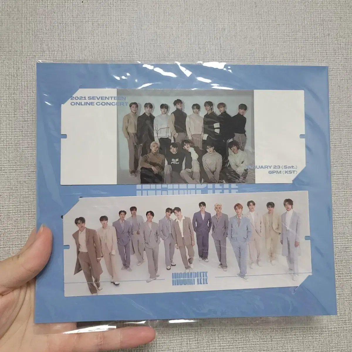 3월까지만판매)세븐틴 인컴플릿 미개봉 포토티켓세트 양도