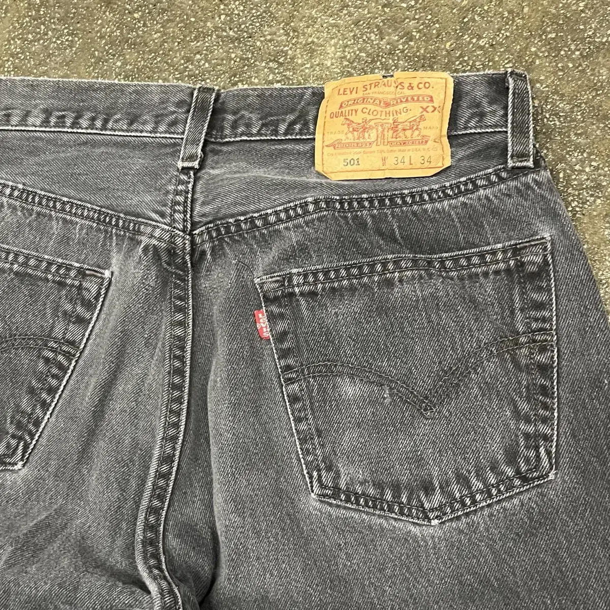 90s USA Levis501 블랙진 (31)