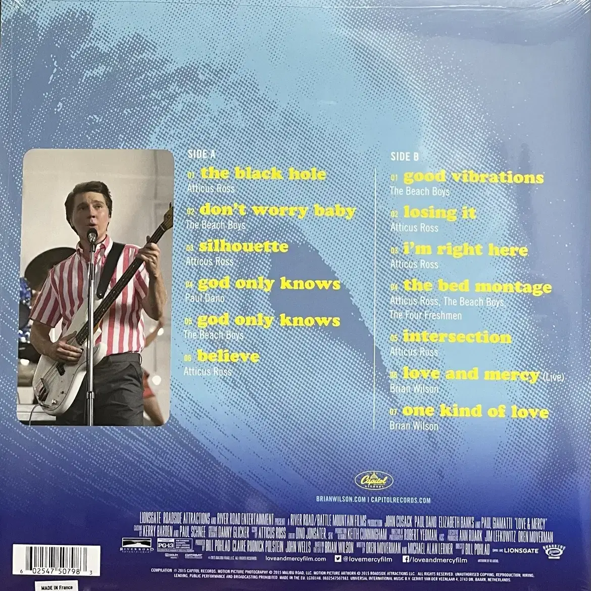 (미개봉)러브 앤 머시 OST lp Love & Mercy